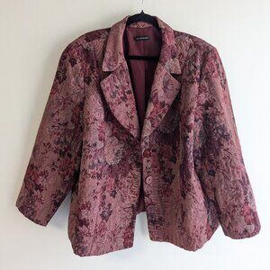 Vintage Tapestry Jacket Blazer with floral by Studio Plus